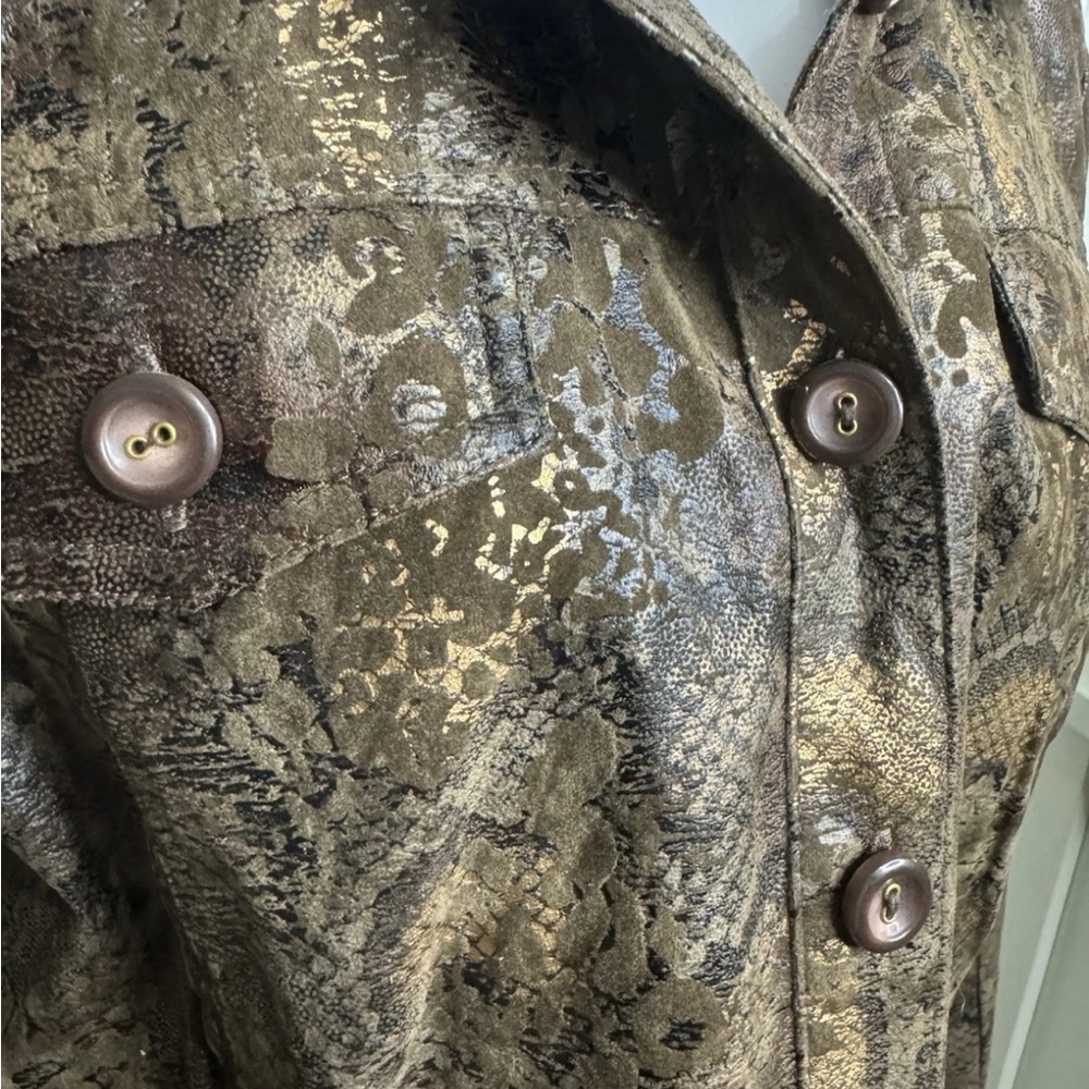 Erin London Brown Snake Print Jacket - Picture 2 of 9